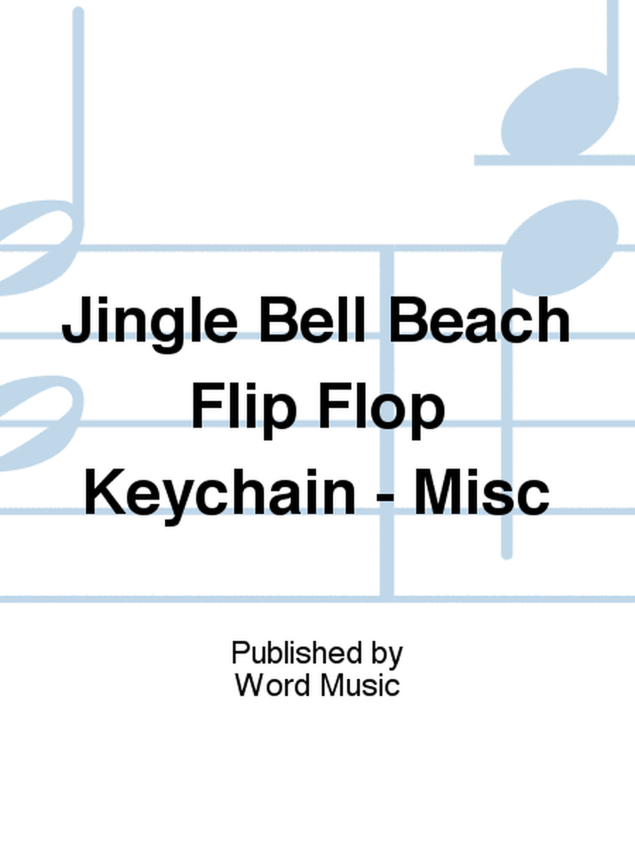 Jingle Bell Beach Flip Flop Keychain - Misc