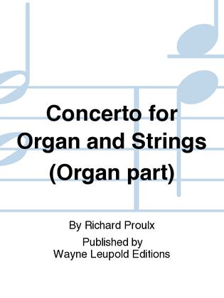 Concerto for Organ and Strings (Organ part)