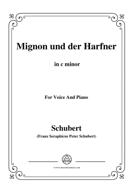 Schubert-Mignon und der Harfner (duet),in c minor,for Voice&Piano image number null