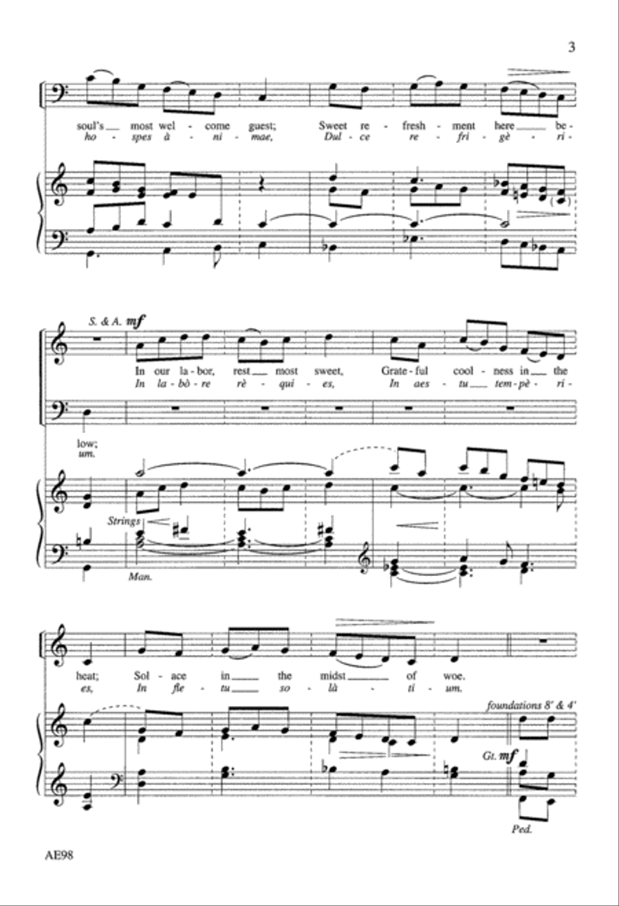 Come, Thou Holy Spirit, Come 4-Part scores gallery preview page 4