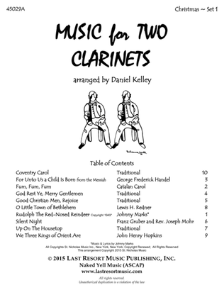 Book cover for Christmas Duets for Clarinet - Set 1 - Music for Two Clarinets