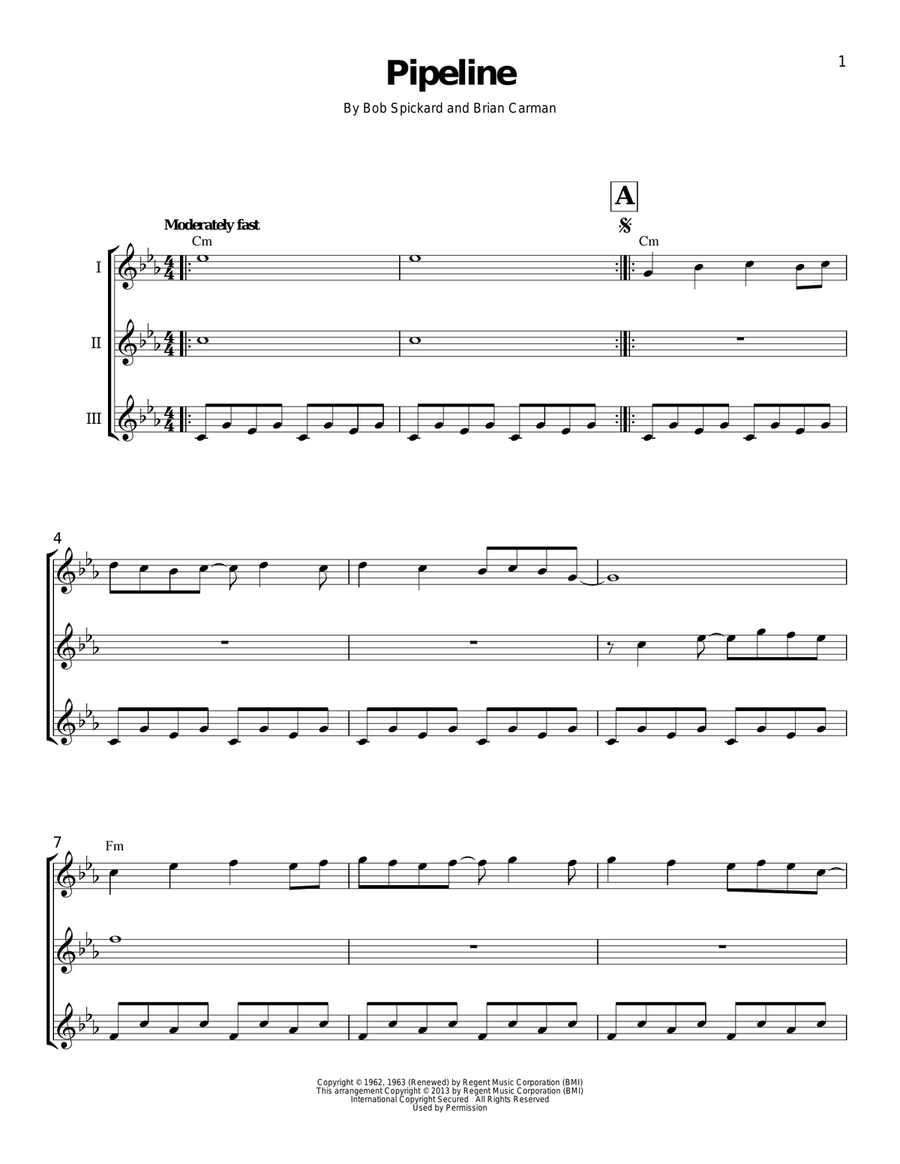Pipeline Ukulele scores gallery preview page 1