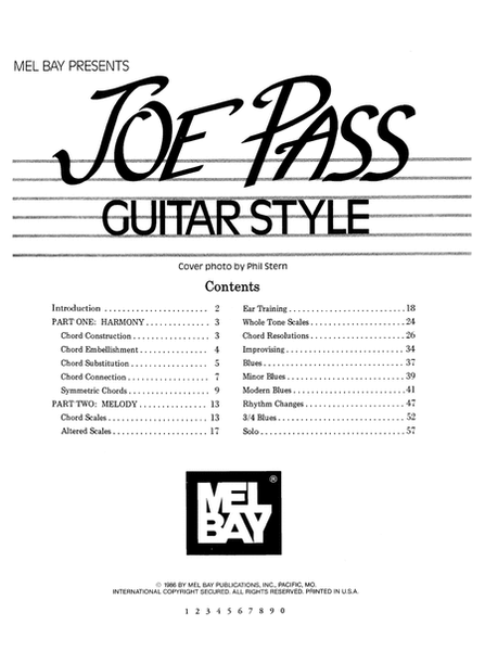 Joe Pass Guitar Style