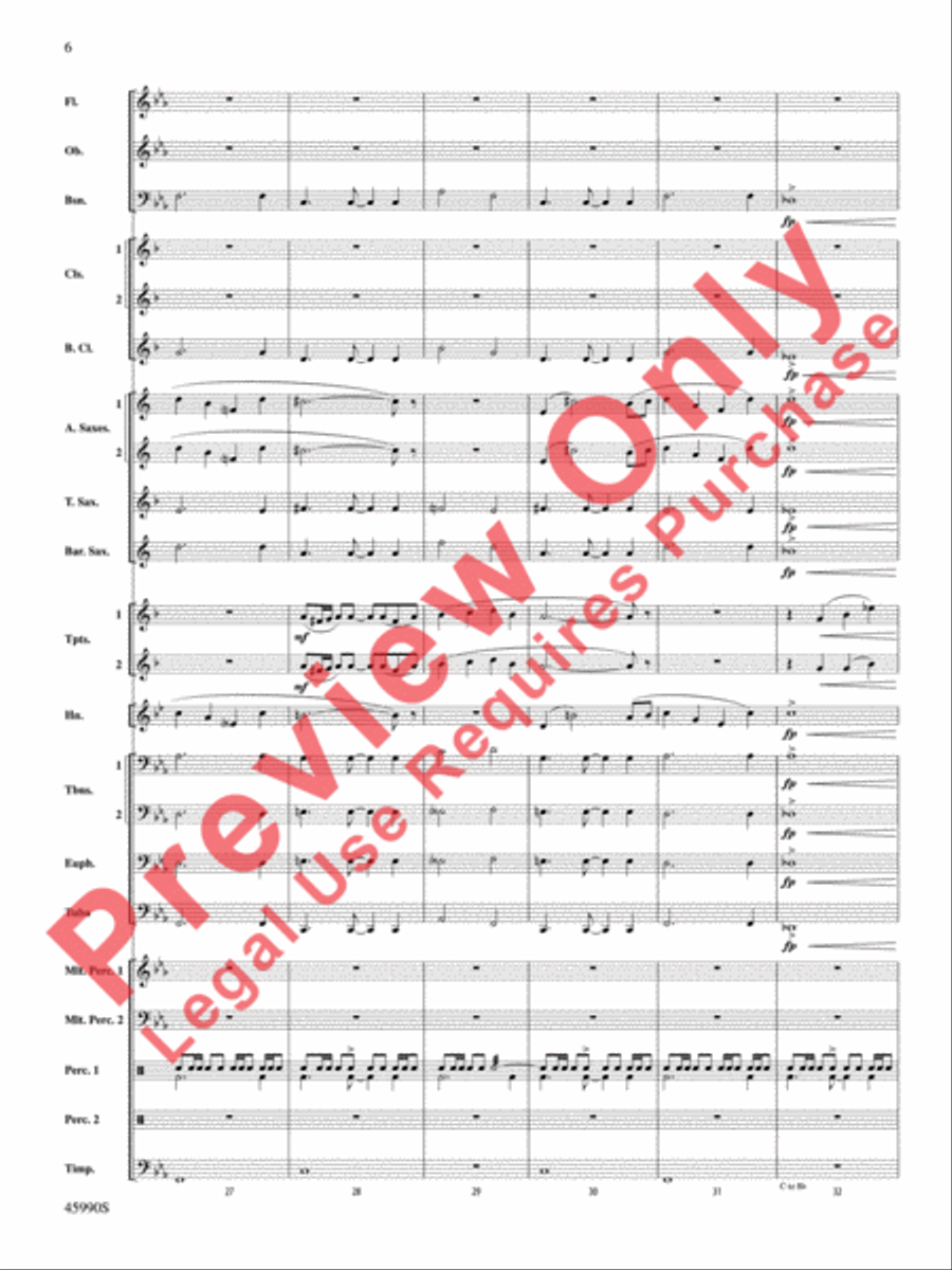 The Lost Temple Concert Band scores gallery preview page 7