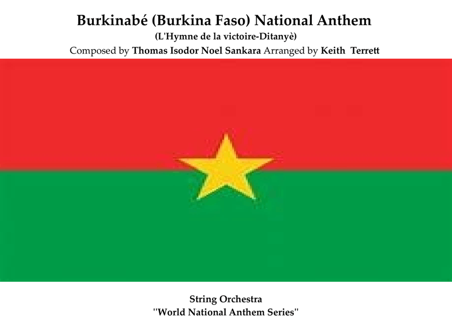 Burkinabé (Burkina Faso) National Anthem for String Orchestra (World National Anthem Series) String Orchestra scores gallery preview page 1