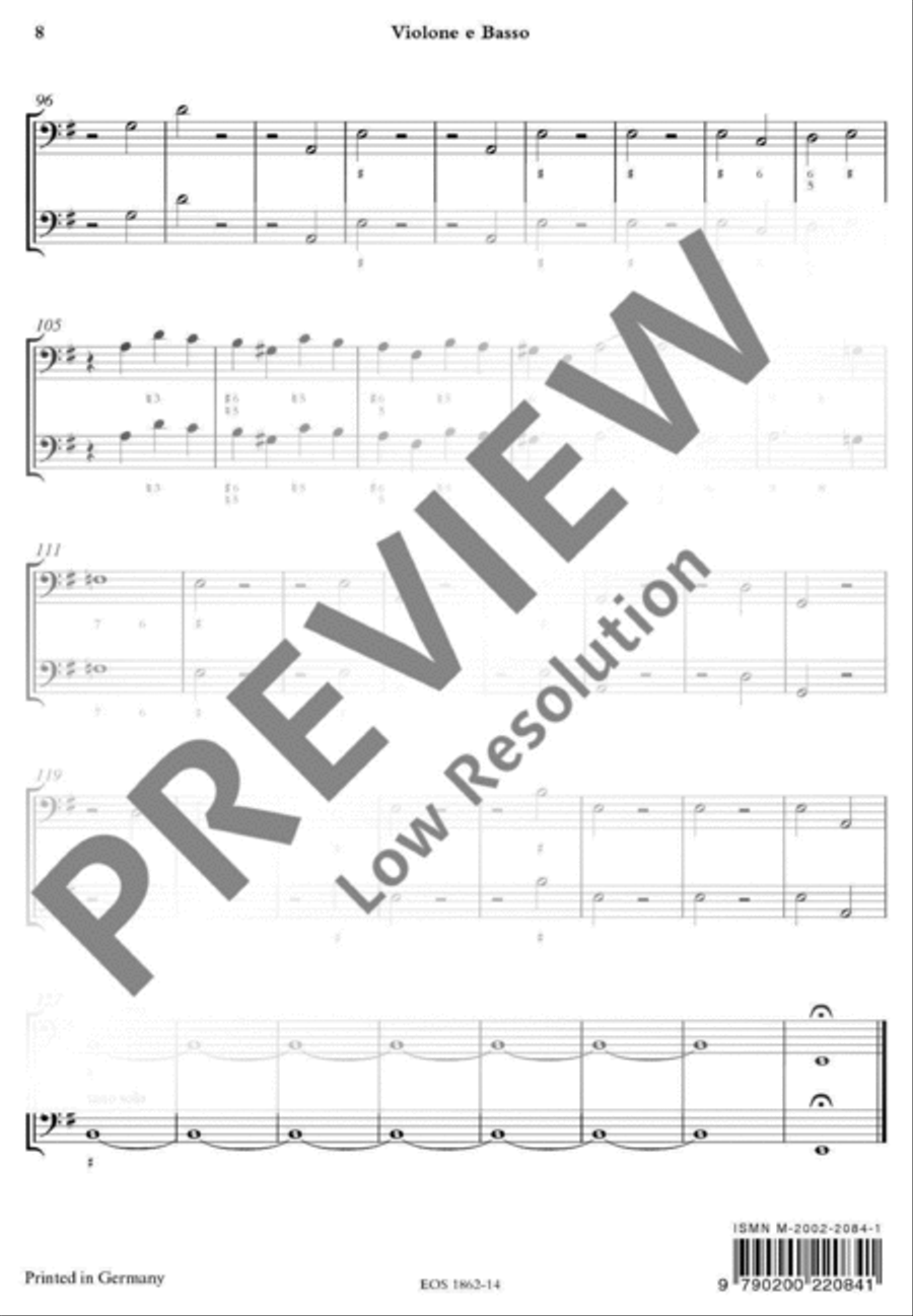 Concerto Grosso Concerto Grosso Basso Continuo scores gallery preview page 8
