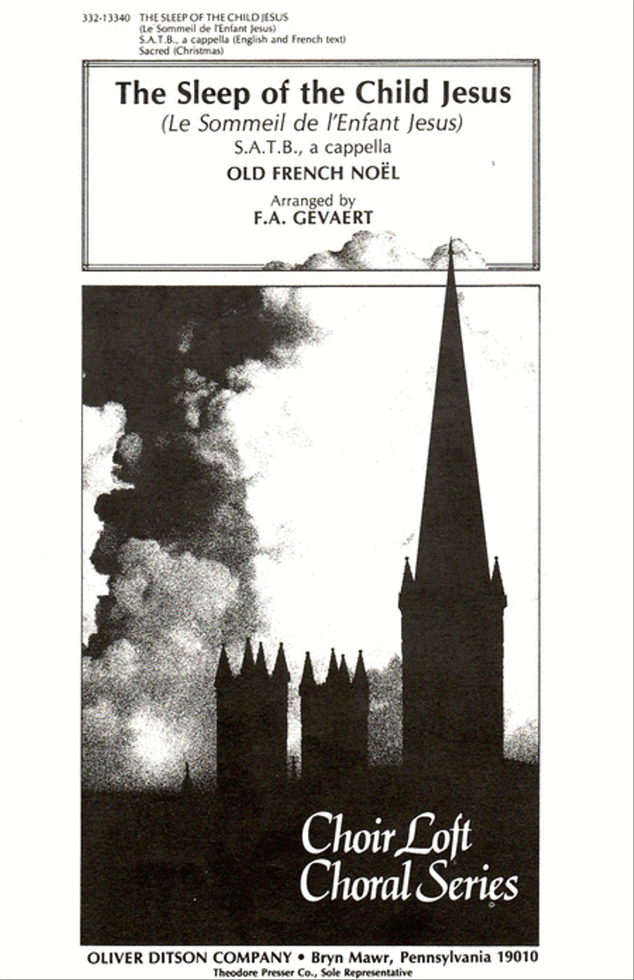 The Sleep of the Child Jesus 4-Part scores gallery preview page 1
