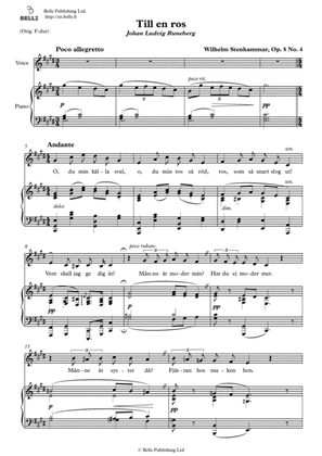 Till en ros, Op. 8 No. 4 (E Major)