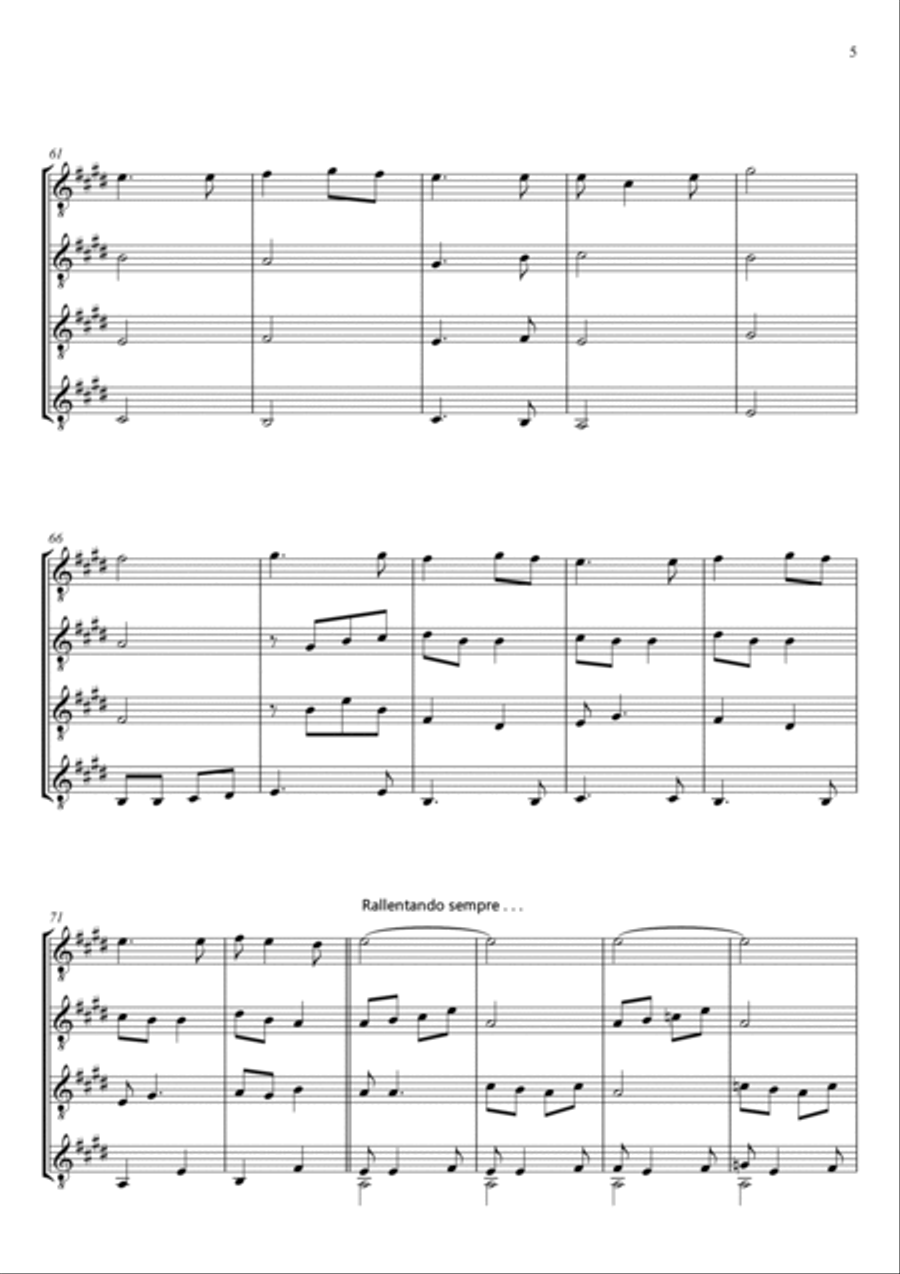 JISAS YU HOLEM HAND BLONG MI - FOR GUITAR QUARTET Guitar Ensemble scores gallery preview page 6