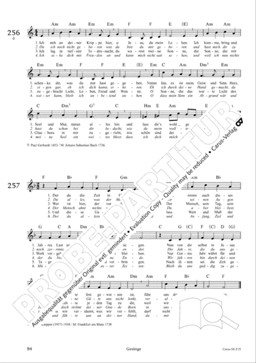 Gitarrenbuch zum Gotteslob Guitar scores gallery preview page 81