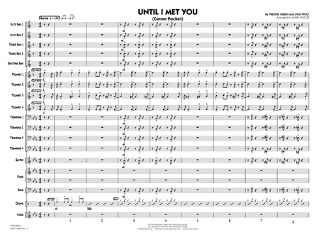 Until I Met You (Corner Pocket) (arr. Mark Taylor) - Full Score