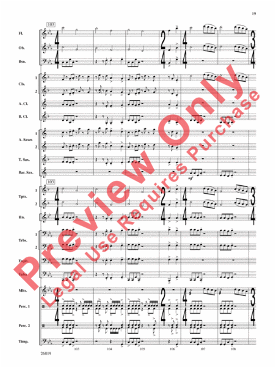 Algorhythms Algorhythms Concert Band scores gallery preview page 20