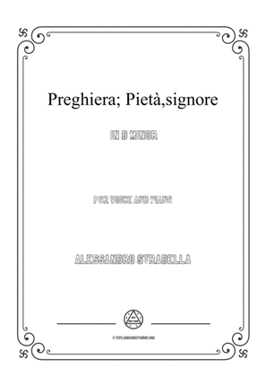 Stradella-Preghiera; Pietà,signore in d minor,for Voice and Piano