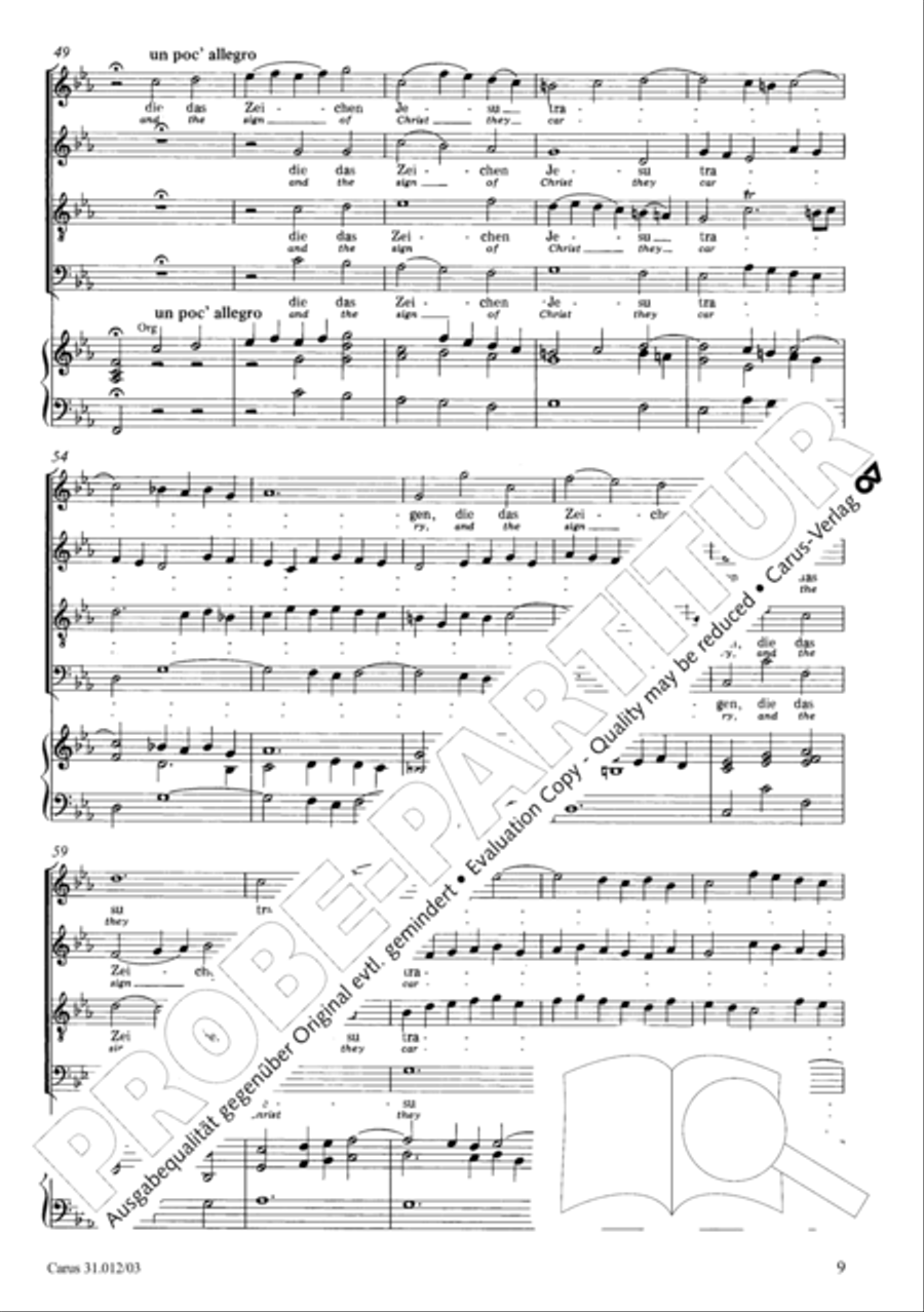 Weeping, crying, sorrow, sighing (Weinen, Klagen, Sorgen, Zagen) ATB scores gallery preview page 10