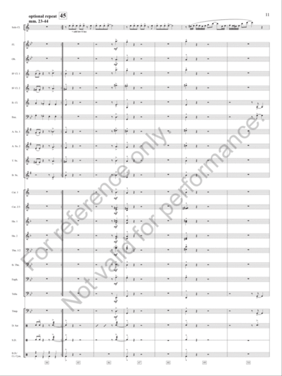 Dark Eyes Dark Eyes Concert Band scores gallery preview page 12