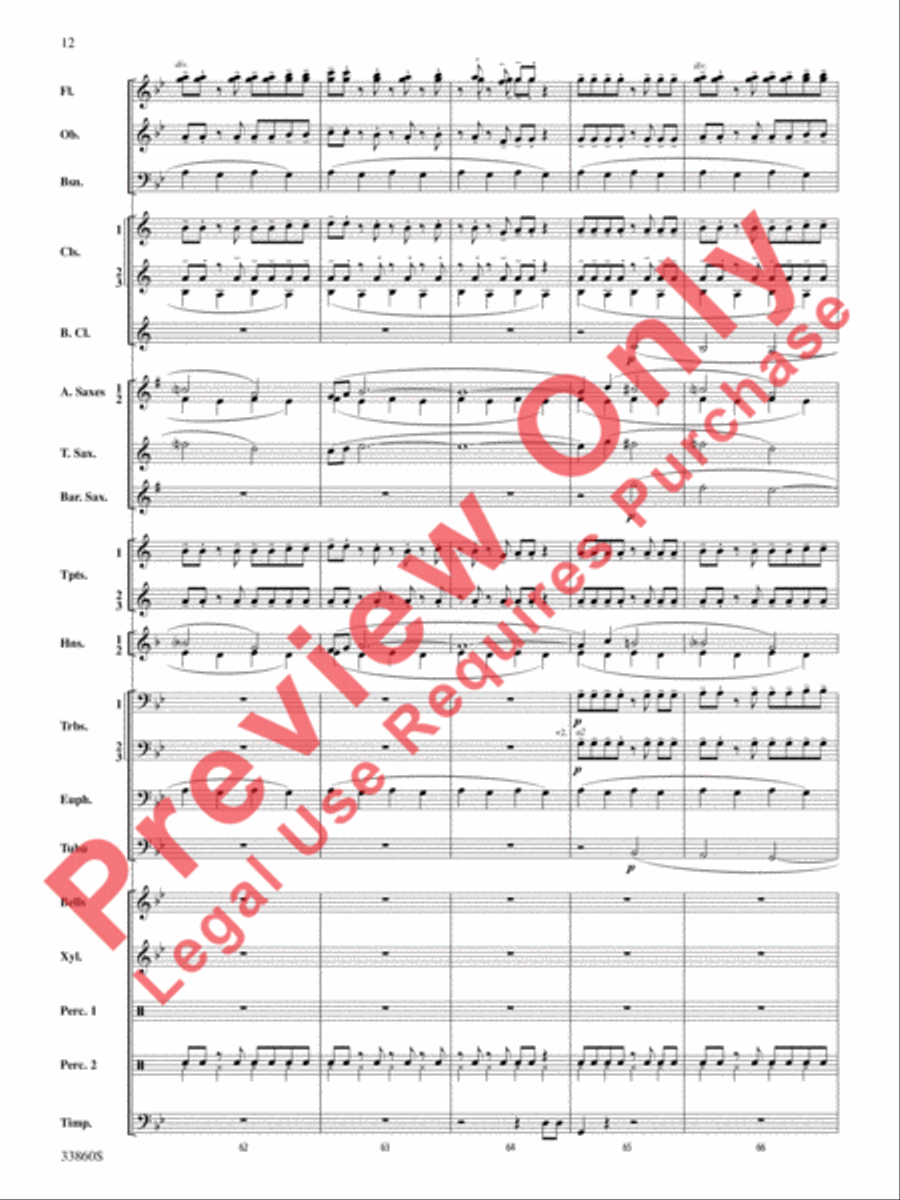 Critical Mass Concert Band scores gallery preview page 13