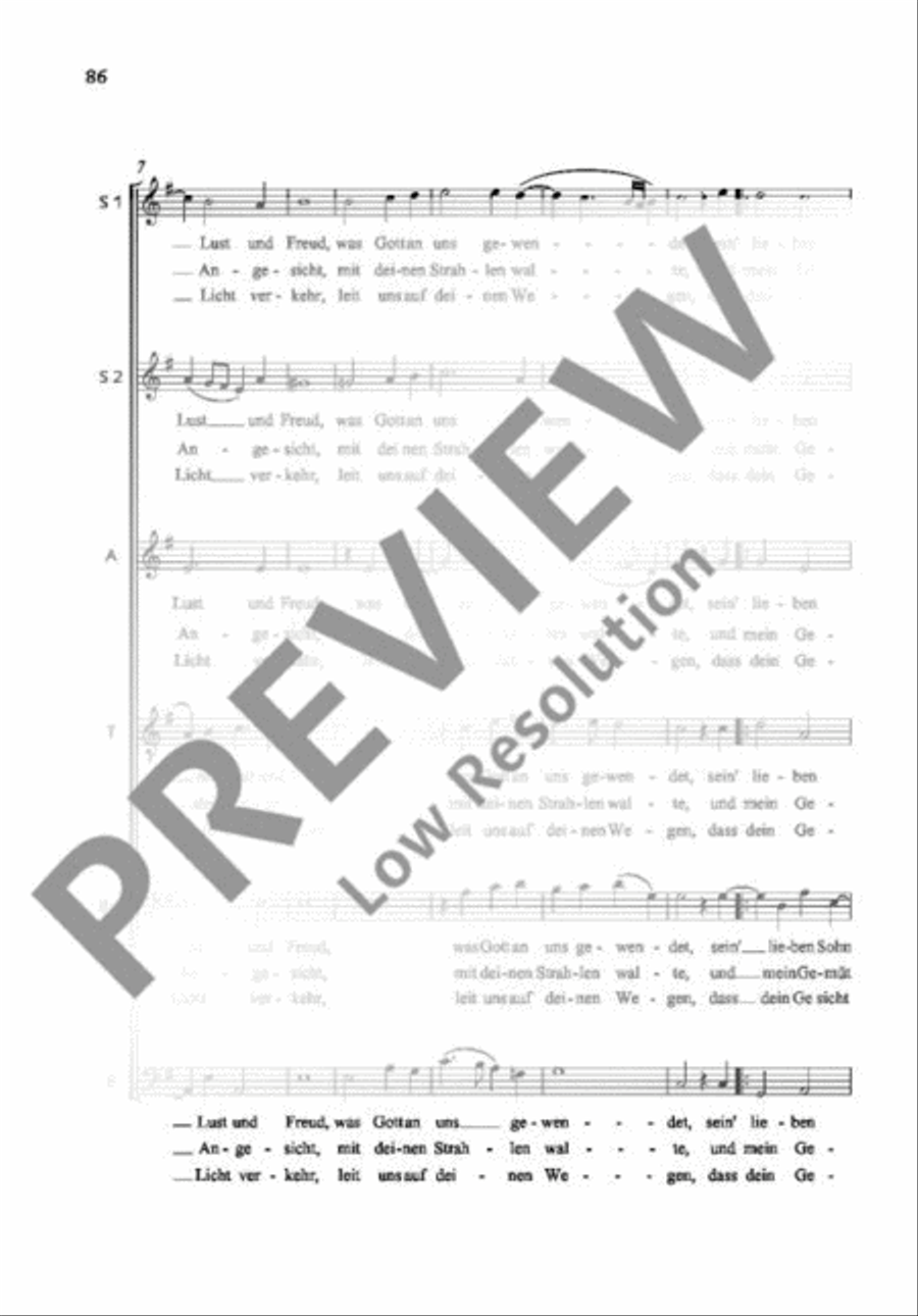 Nun liebe Seel, nun ist es Zeit Mixed Choir scores gallery preview page 3