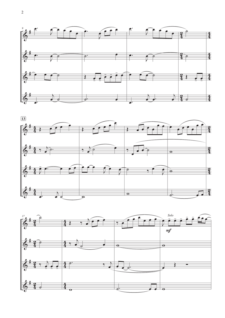The Sound Of Silence Woodwind Quartet scores gallery preview page 2