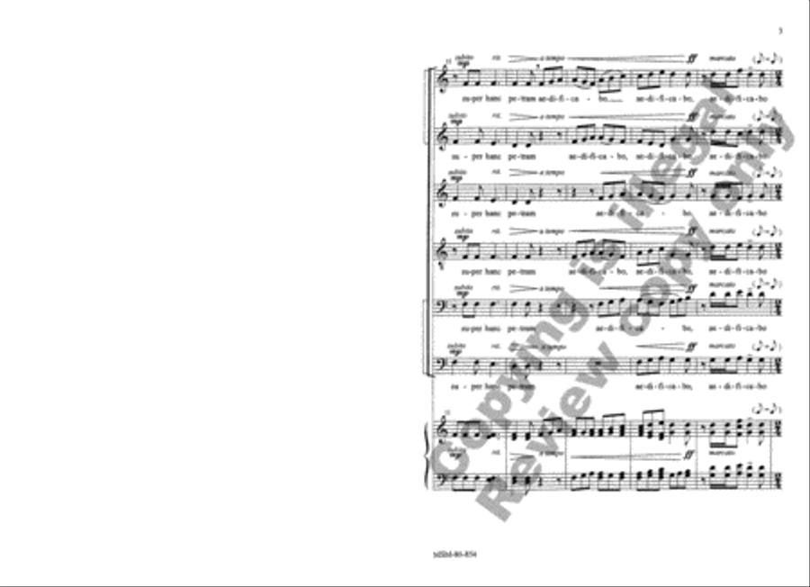 Tu es Petrus A Cappella scores gallery preview page 4