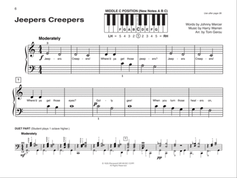 Alfred's Basic Piano Library: Popular Hits, Levels 1A & 1B (Value Pack) Piano Method scores gallery preview page 20