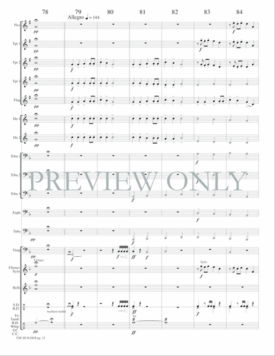 The Builder The Builder Small Ensemble scores gallery preview page 14