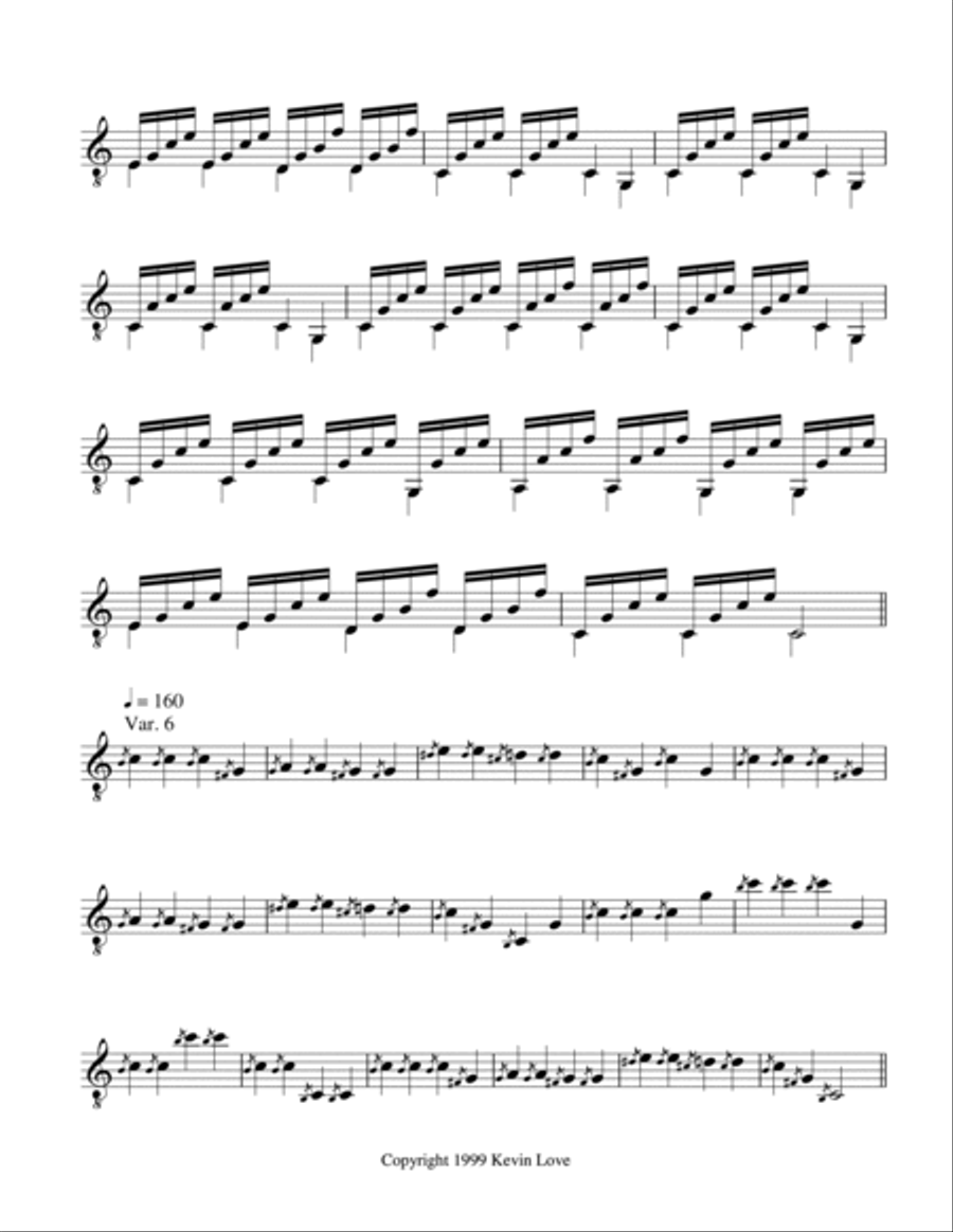 Old MacDonald - Progressive Variations for Guitar Acoustic Guitar scores gallery preview page 4