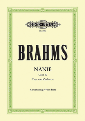 Book cover for Nänie Op. 82 for Choir and Orchestra (Vocal Score)