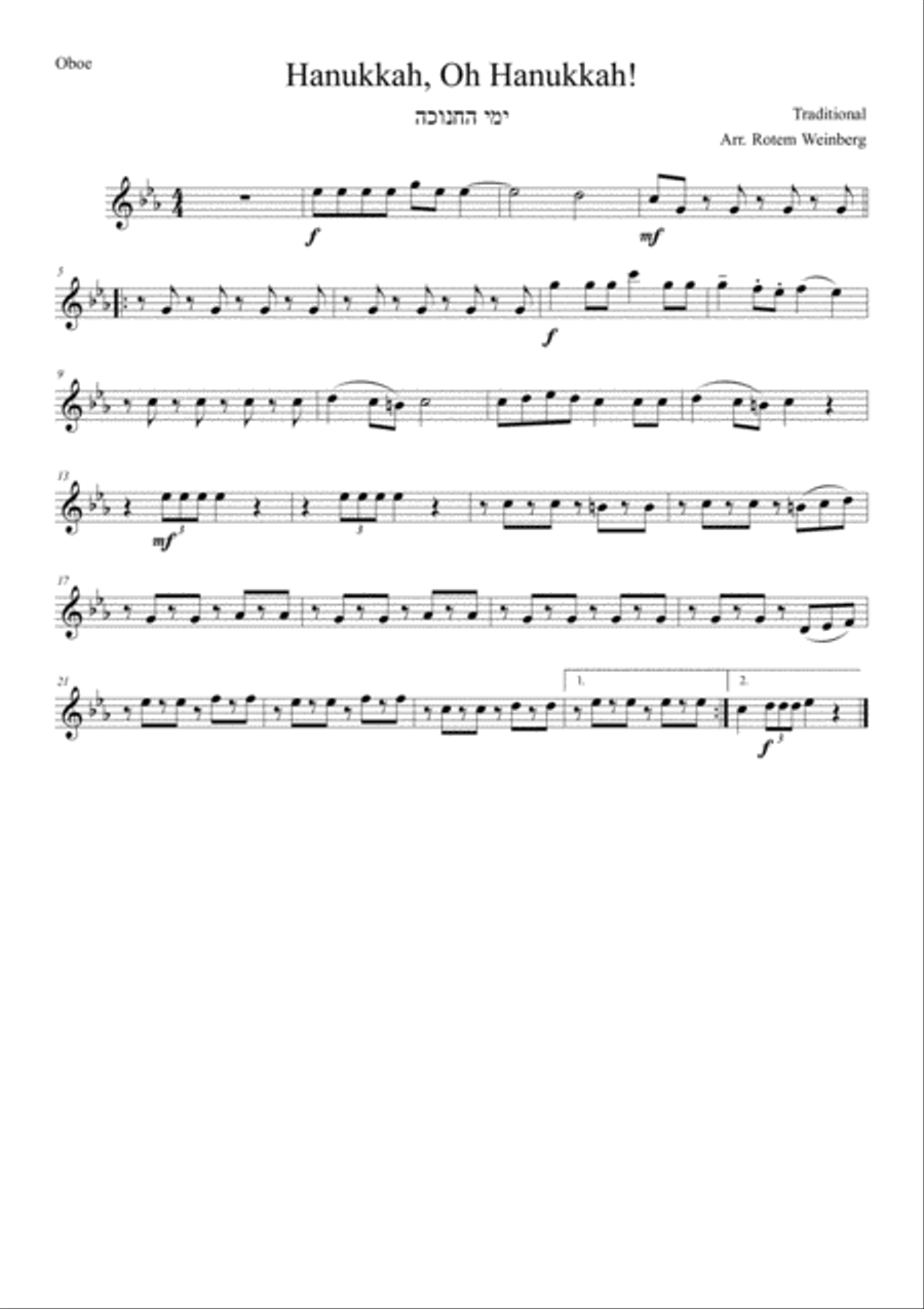 Hanukkah Oh Hanukkah - Woodwind Quintet Hanukkah Oh Hanukkah - Woodwind Quintet Woodwind Quintet scores gallery preview page 6