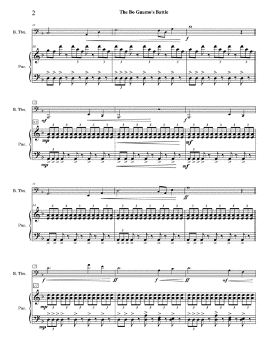 The Bo Guamo's Battle Trombone scores gallery preview page 3