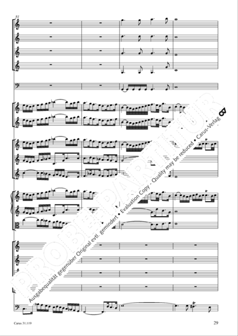 Praise the Lord, O Jerusalem (Preise, Jerusalem, den Herrn) 4-Part scores gallery preview page 30