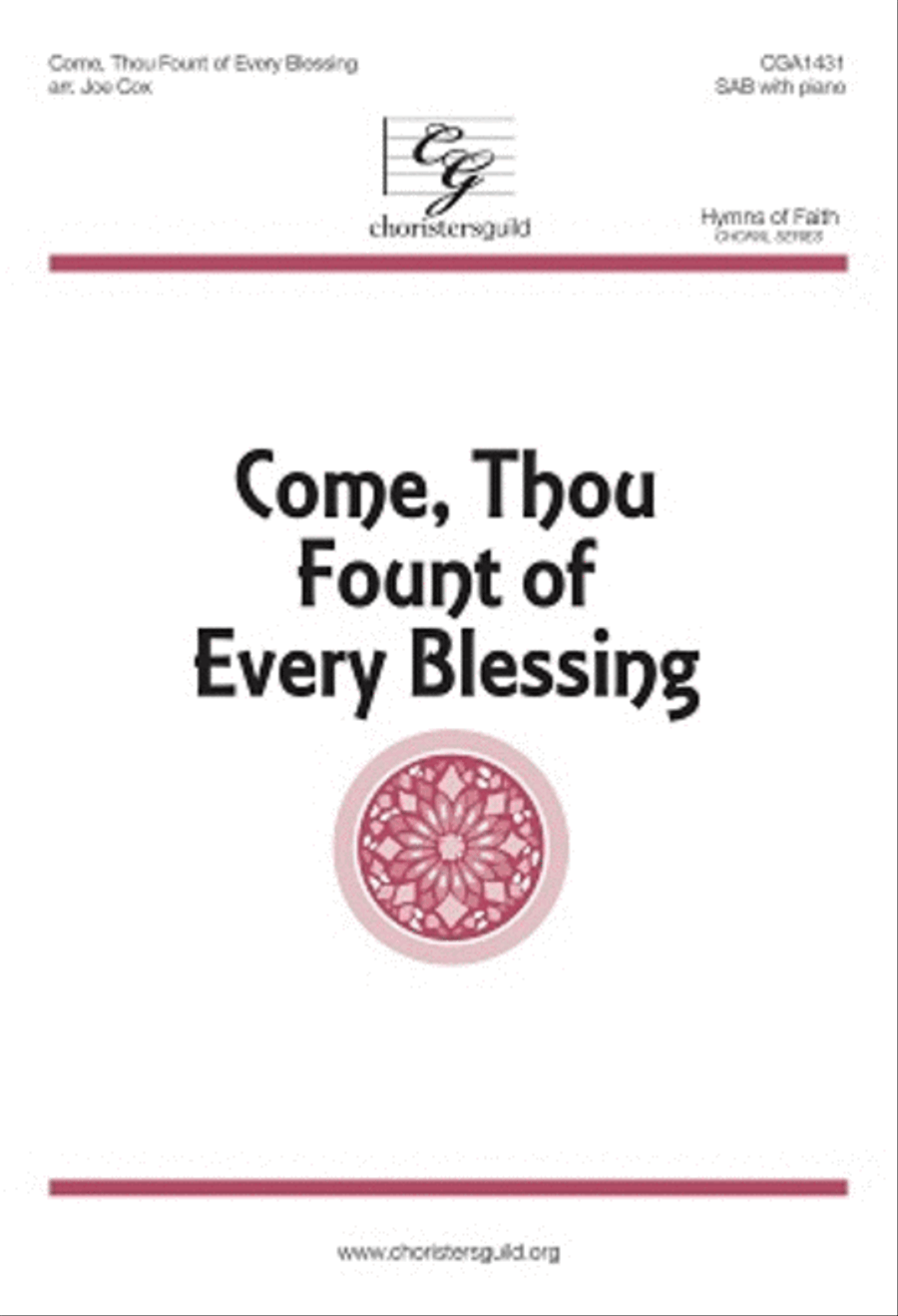 Come, Thou Fount of Every Blessing 3-Part scores gallery preview page 1