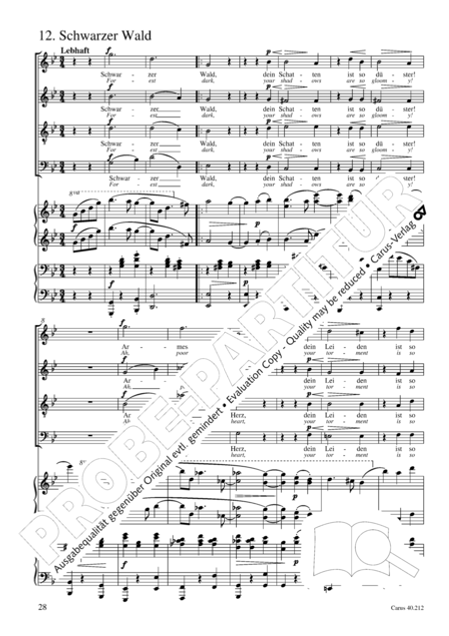 Neue Liebeslieder-Walzer, Op. 65 Choir scores gallery preview page 29
