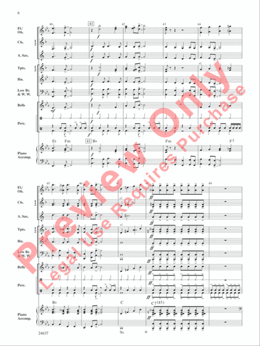 More Cowbell More Cowbell Concert Band scores gallery preview page 7