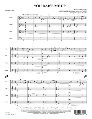 Book cover for You Raise Me Up - Full Score