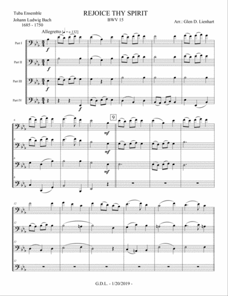 Rejoice Thy Spirit Rejoice Thy Spirit Brass Ensemble scores gallery preview page 2
