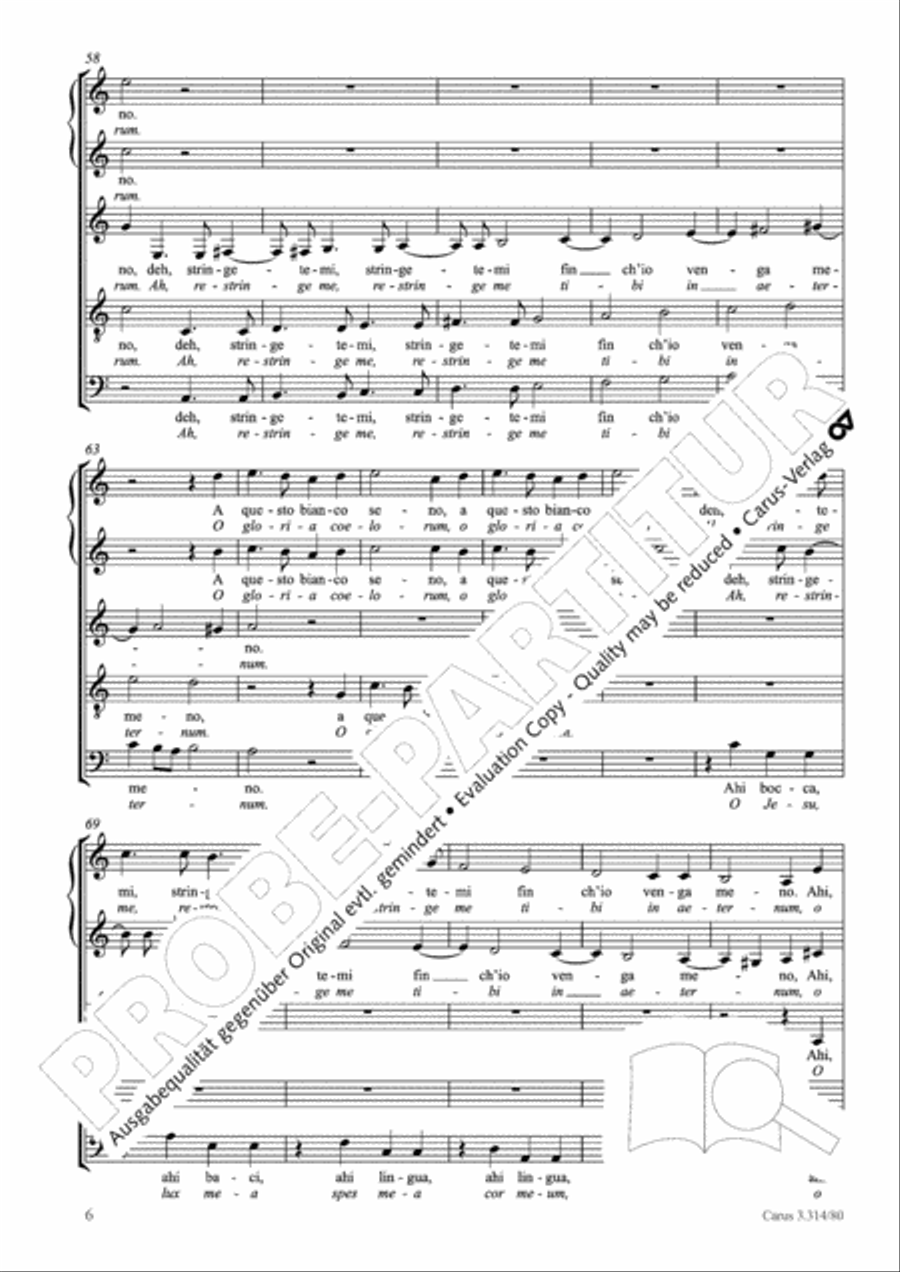 Si, chio vorrei morire SV 89 SSATB scores gallery preview page 7