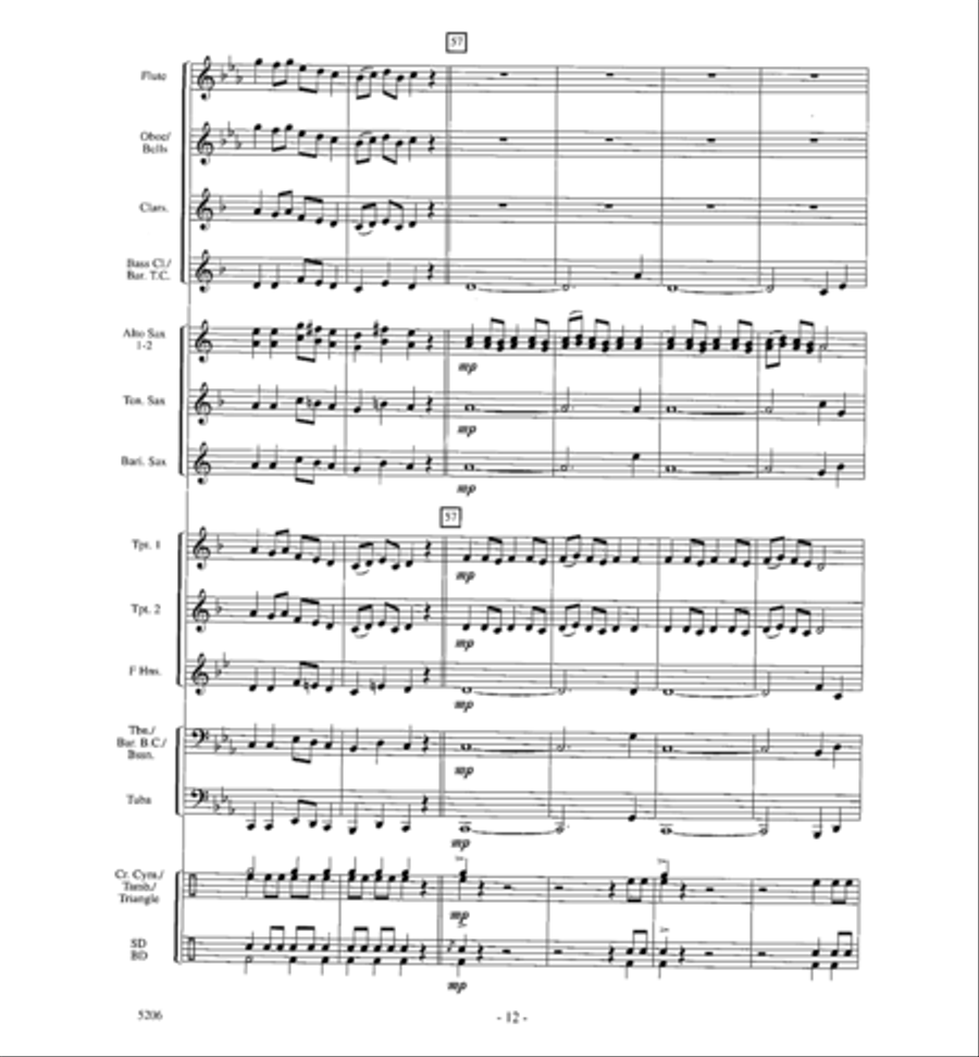 Dance of the Jester Concert Band scores gallery preview page 11