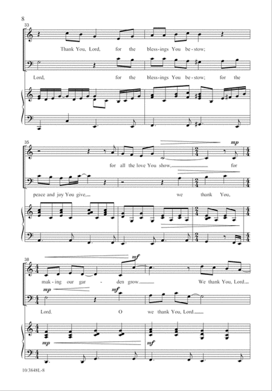 A Thanksgiving Garden A Thanksgiving Garden 2-Part scores gallery preview page 8