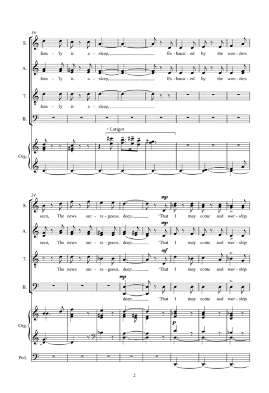 The Magi's Dream 4-Part scores gallery preview page 2