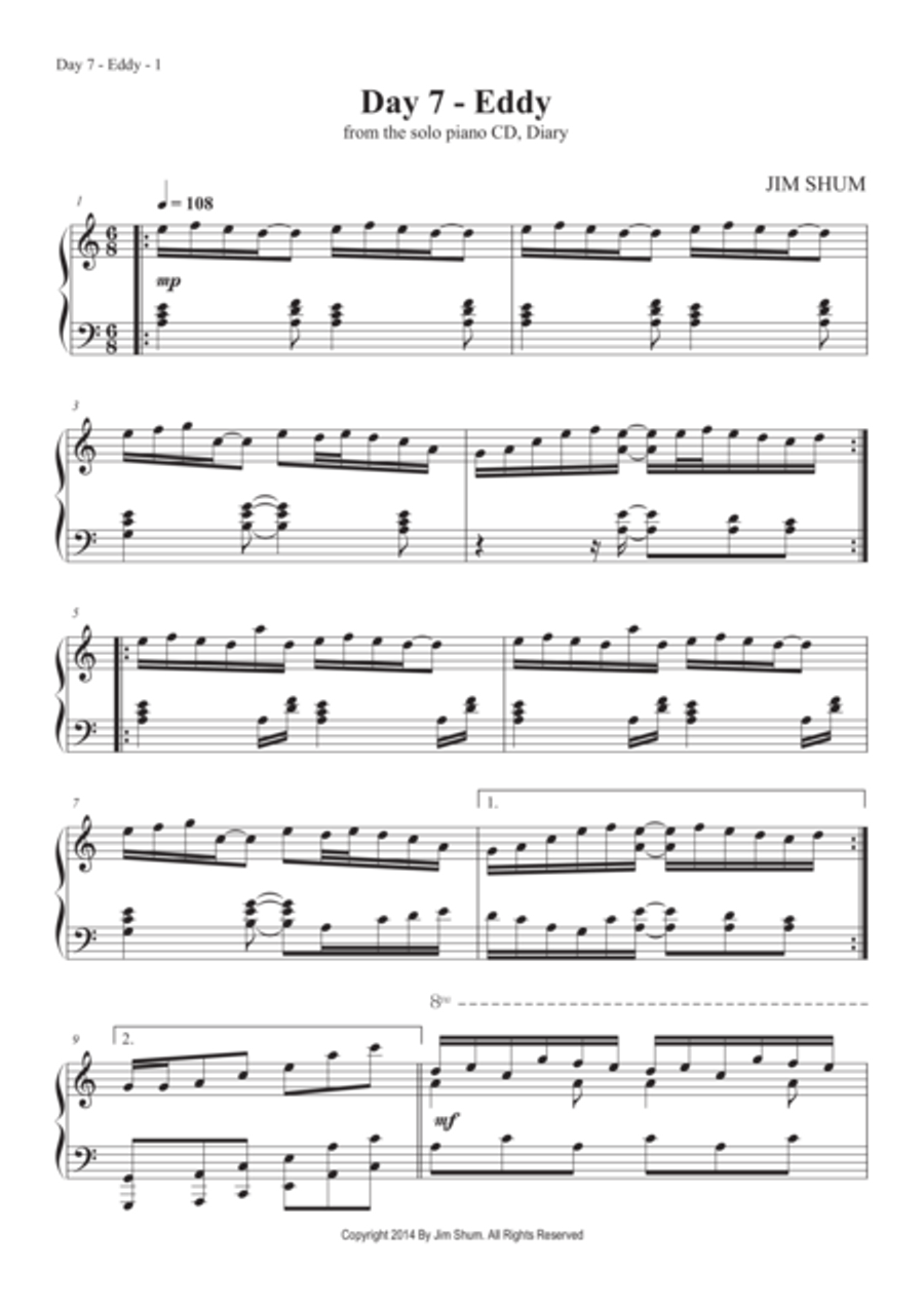 Eddy Piano Solo scores gallery preview page 3
