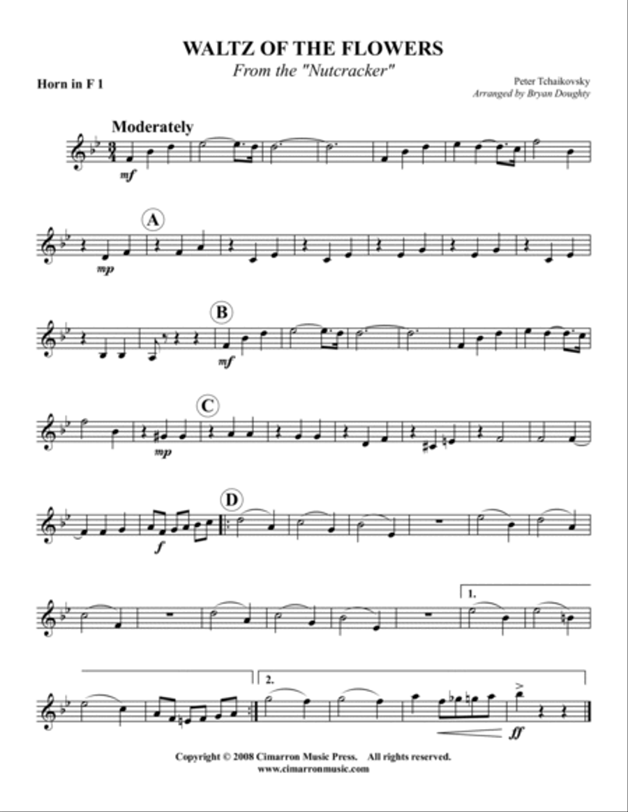 Waltz of the Flowers Waltz of the Flowers Woodwind Trio scores gallery preview page 2