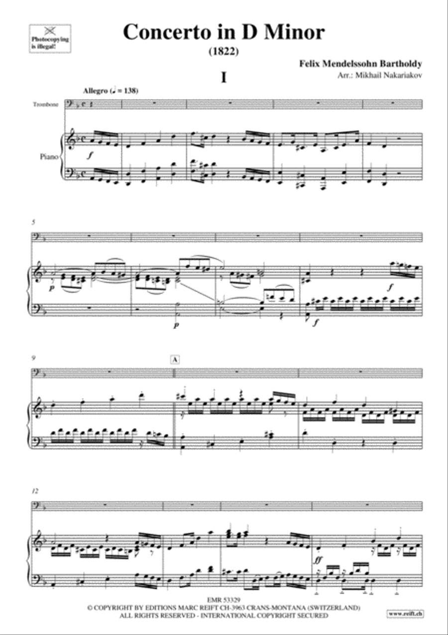 Concerto in D Minor Piano Accompaniment scores gallery preview page 2
