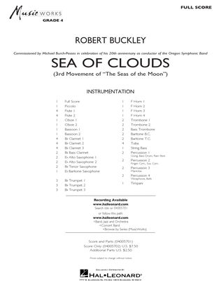 Book cover for Sea of Clouds - Conductor Score (Full Score)