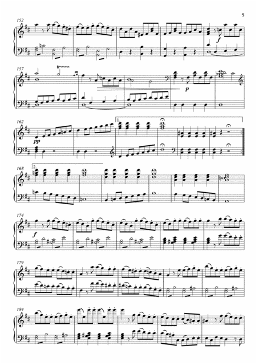 Symphony No. 10 in B Minor – Piano Solo Piano Solo scores gallery preview page 5