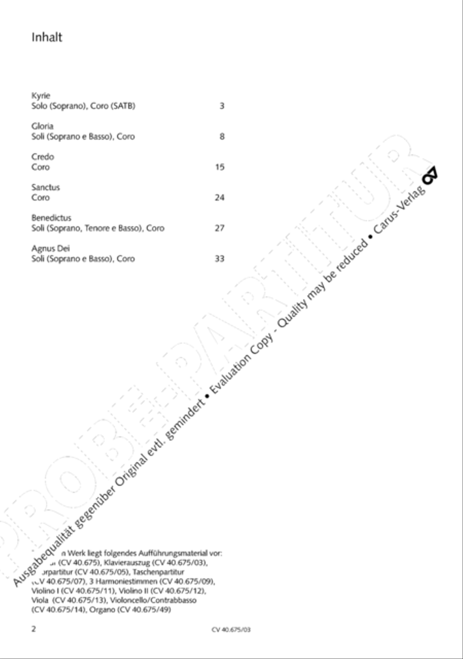 Mass in G Major Mass in G Major STB scores gallery preview page 3