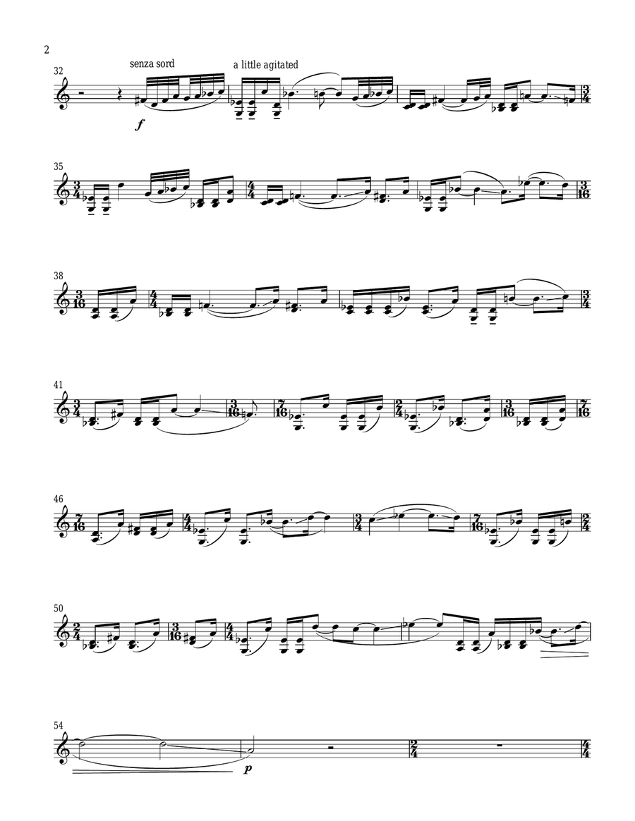 Dissolve, O My Heart Violin Solo scores gallery preview page 2
