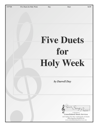 Book cover for Five Duets for Holy Week