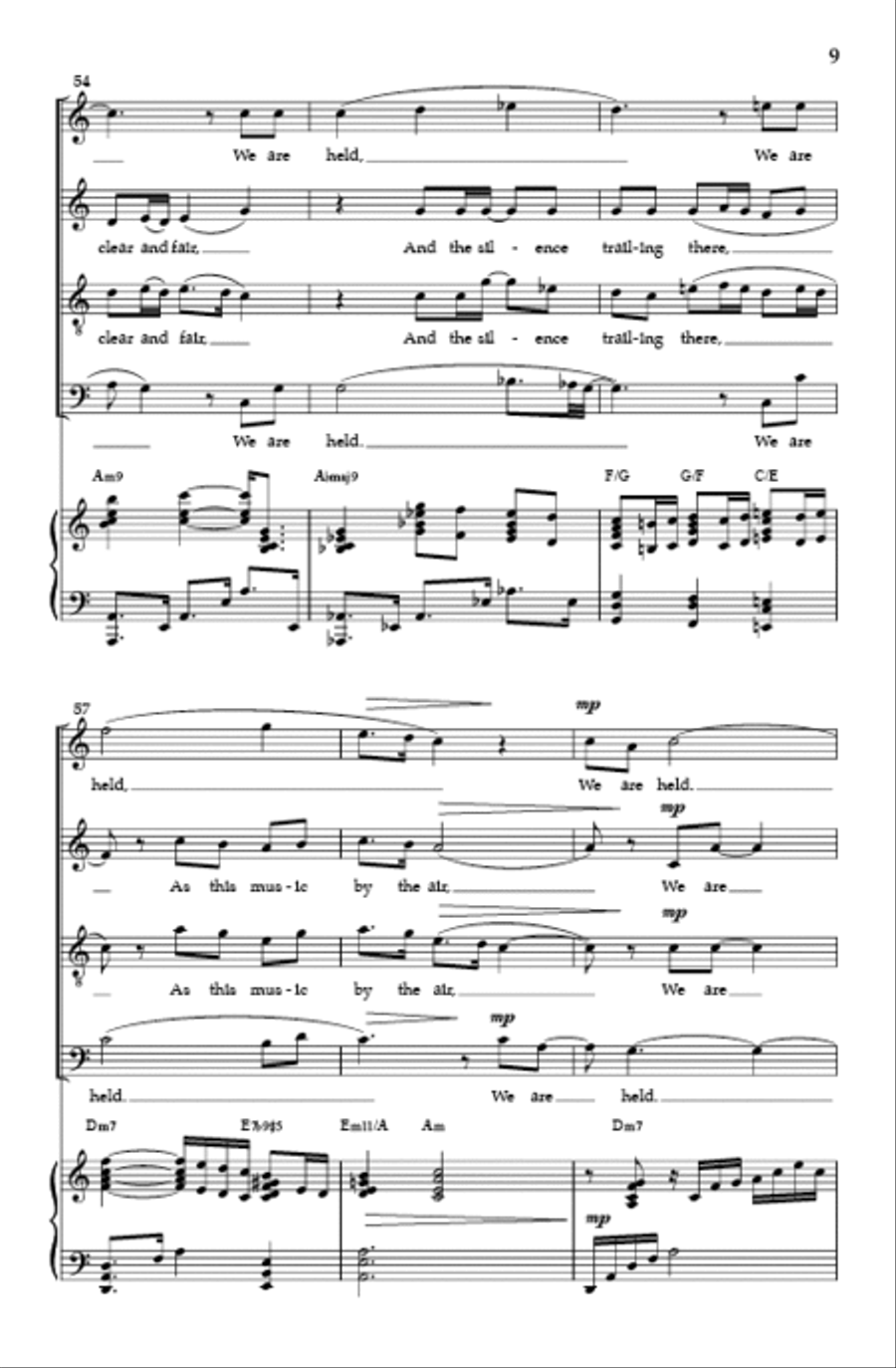We Are Held 4-Part scores gallery preview page 8