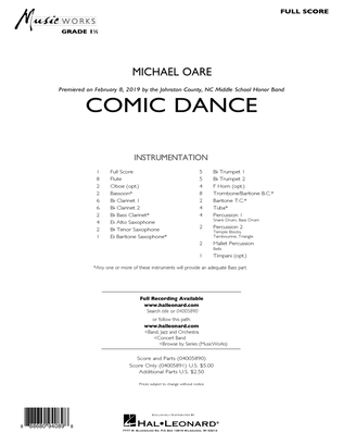 Book cover for Comic Dance - Conductor Score (Full Score)