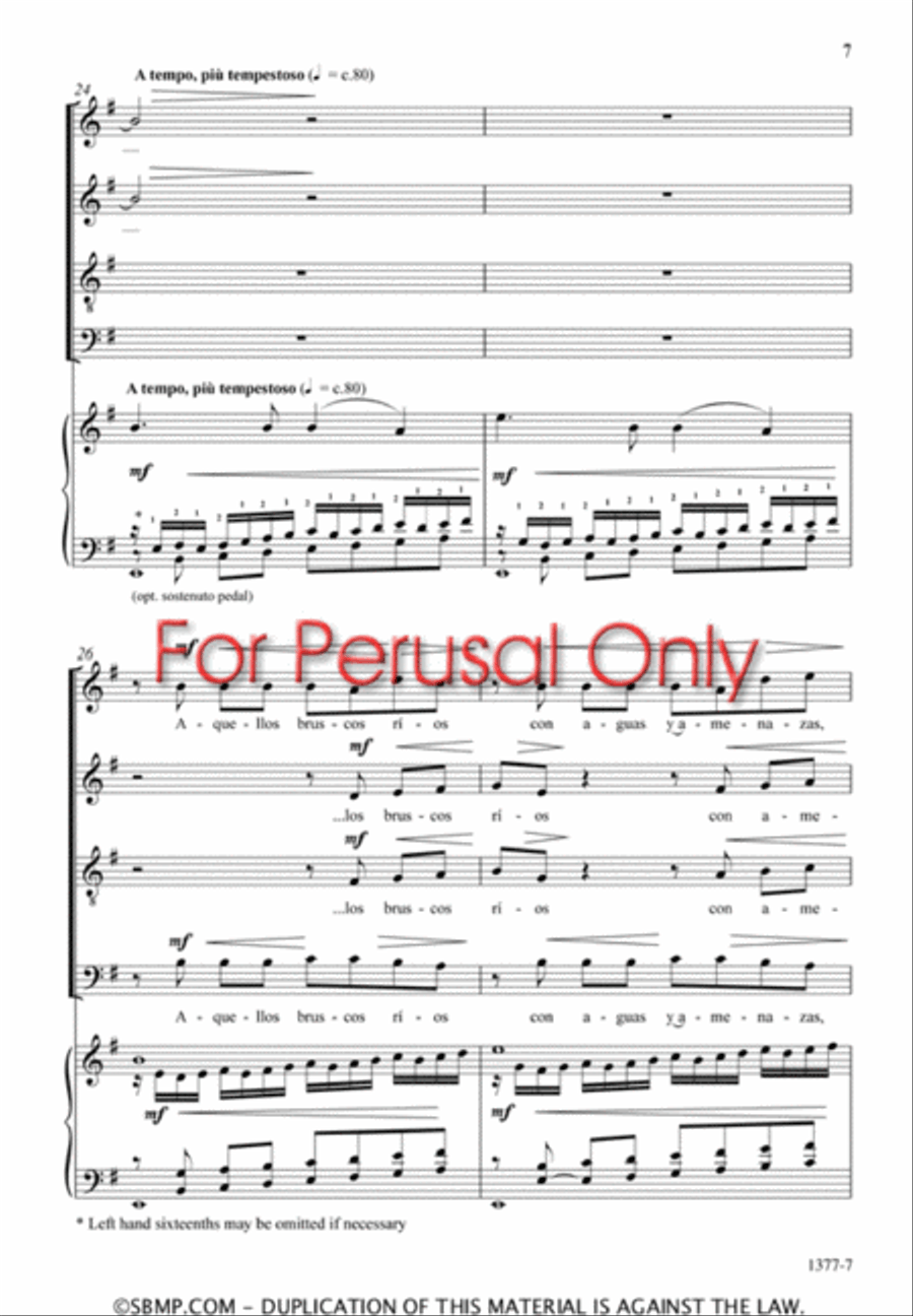 Tu sangre en la mia - SATB Octavo 4-Part scores gallery preview page 6